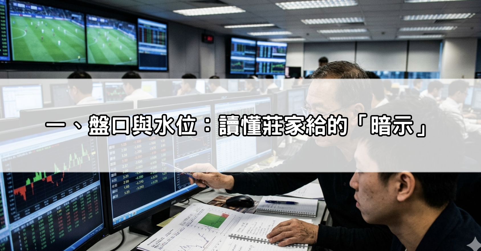 一、盤口與水位：讀懂莊家給的「暗示」