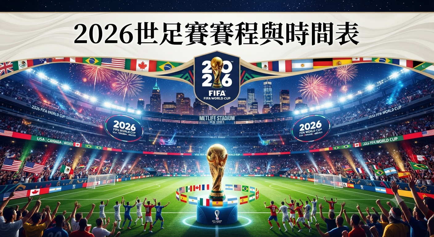 2026世足賽賽程與時間表