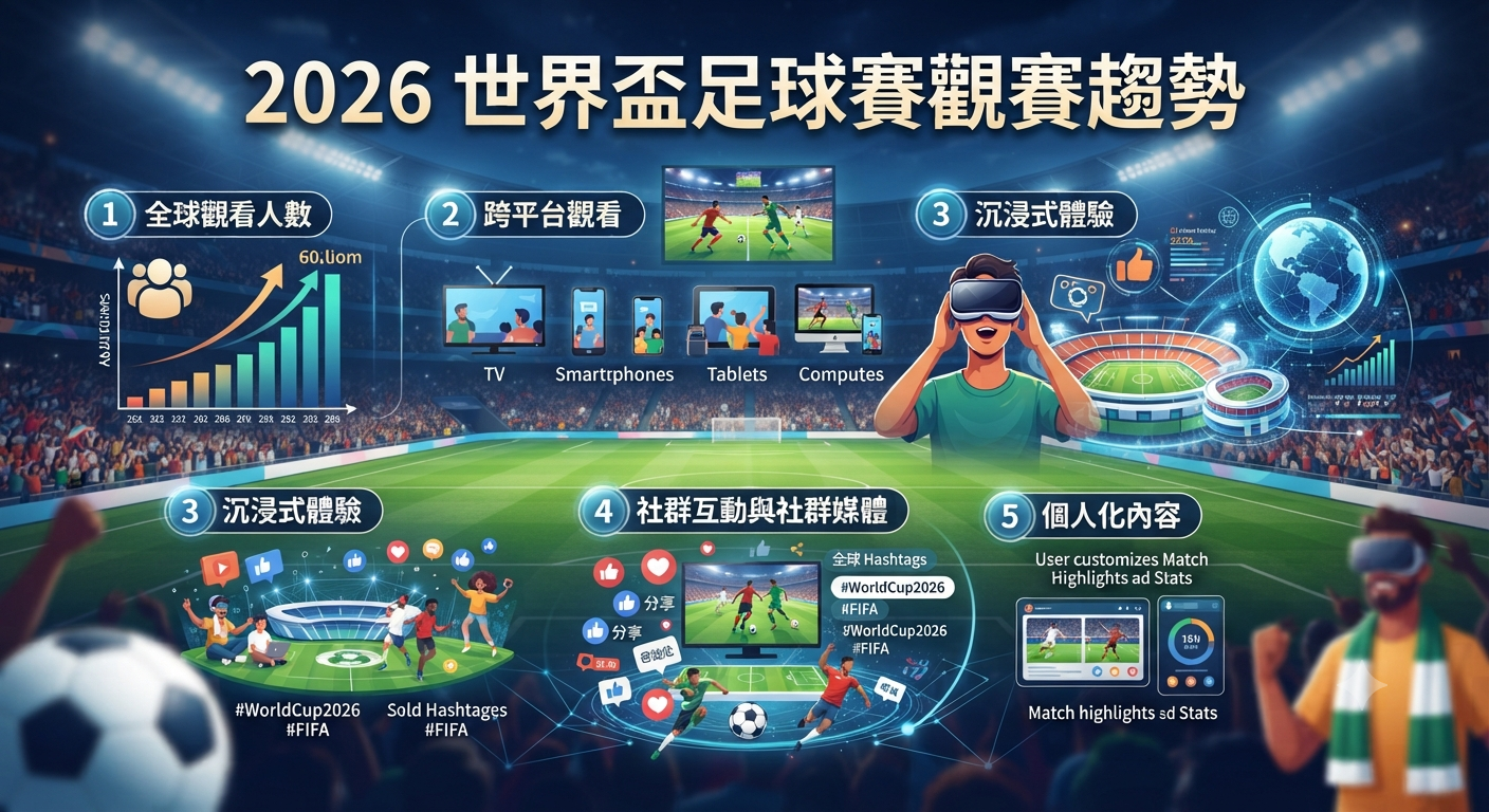 2026 世界盃足球賽觀賽趨勢